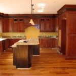 Hardwood is a durable option in the upscale kitchen